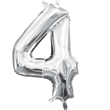 MINI NUMBER 4 SILVER